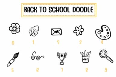 Back to School Doodle by BK Creative Designs — Dingbats Font — thumbnail 4