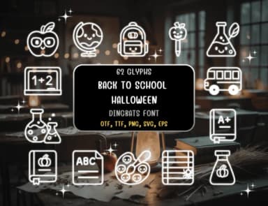 Back to School Halloween by Distiny4919 — Dingbats Font — thumbnail 1
