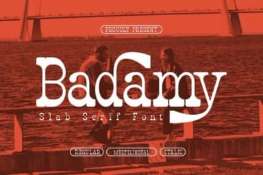 Badamy by Denustudios — Slab Serif Font — thumbnail 1