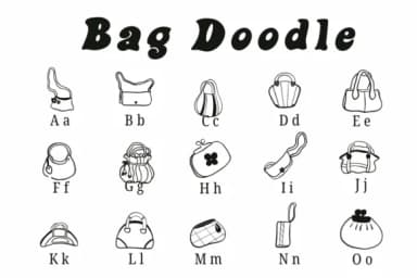 Bag Doodle by Suphitchaya — Dingbats Font — thumbnail 2
