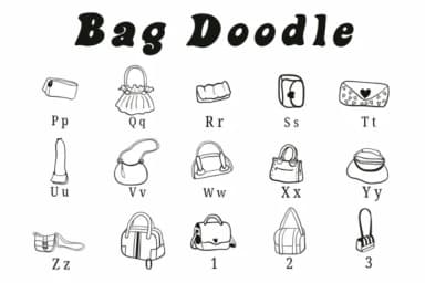 Bag Doodle by Suphitchaya — Dingbats Font — thumbnail 3