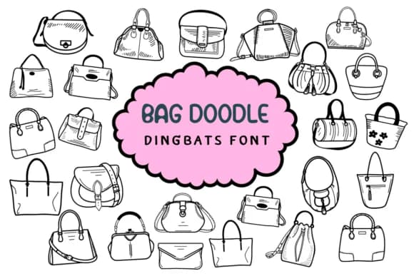 Bag Doodle by Nun Sukhwan — Dingbats Font