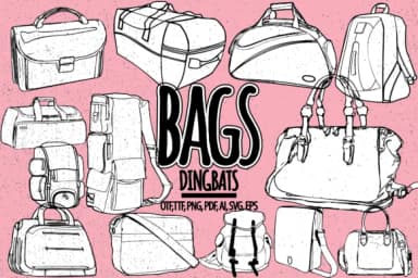 Bags by Minimalistartstudio — Dingbats Font — thumbnail 1