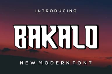 Bakalo by prayoga_std — Slab Serif Font — thumbnail 1