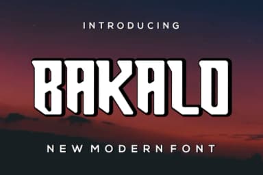 Bakalo by prayoga_std — Slab Serif Font — thumbnail 2