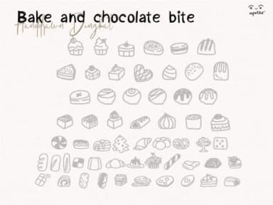 Bake and Chocolate Bite by Apollo no.64 — Dingbats Font — thumbnail 3