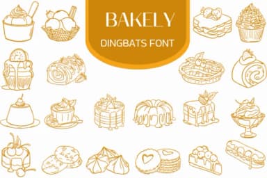 Bakely by Heartcraft Atelier — Dingbats Font — thumbnail 1
