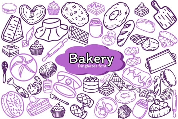 Bakery by Chonada — Dingbats Font