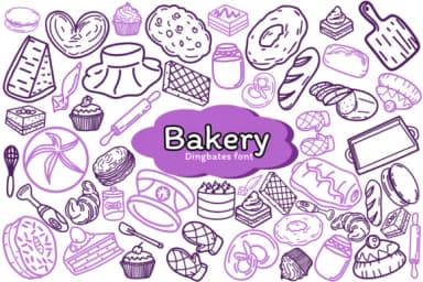 Bakery by Chonada — Dingbats Font — thumbnail 1