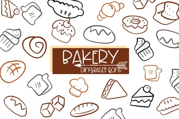 Bakery by Sirinart — Dingbats Font