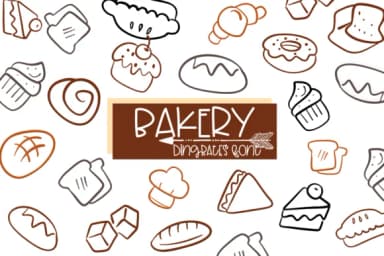 Bakery by Sirinart — Dingbats Font — thumbnail 1