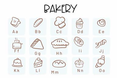 Bakery by Sirinart — Dingbats Font — thumbnail 2