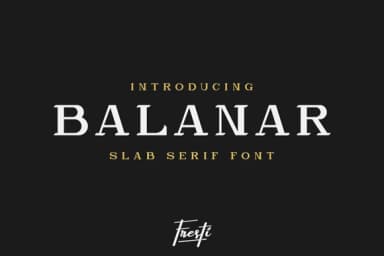 Balanar by Fresti Art — Slab Serif Font — thumbnail 1