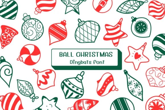 Ball Christmas by Ketsarin — Dingbats Font