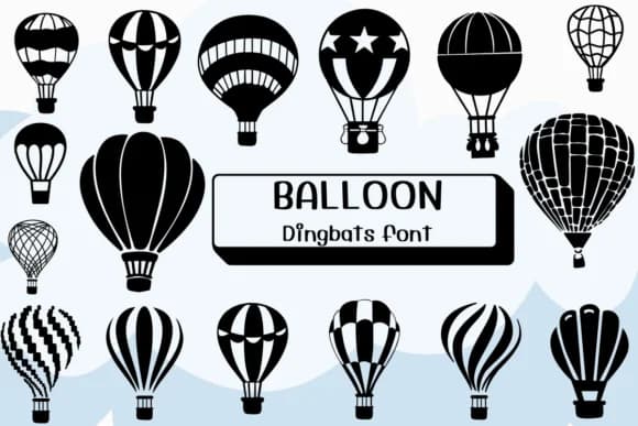 Ballon by Ketsarin — Dingbats Font