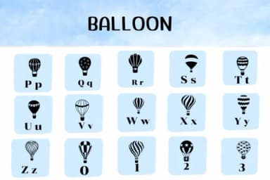 Ballon by Ketsarin — Dingbats Font — thumbnail 3