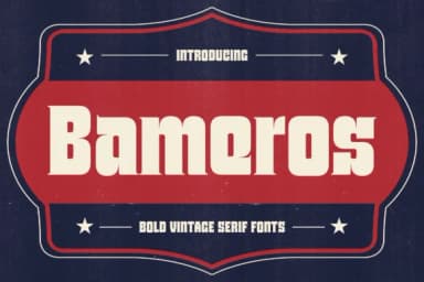 Bameros by konstantinestudio — Slab Serif Font — thumbnail 1
