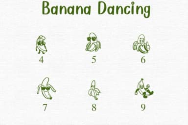 Banana Dancing by Nongyao — Dingbats Font — thumbnail 4