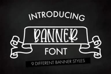 Banner by Freelingdesignhouse — Dingbats Font — thumbnail 1