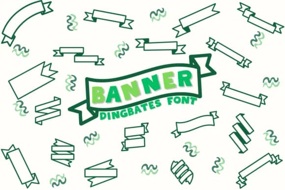 Banner by Chonada — Dingbats Font