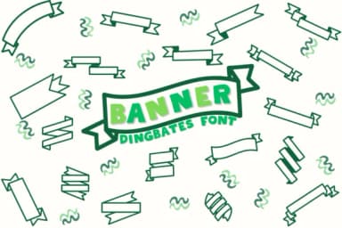 Banner by Chonada — Dingbats Font — thumbnail 1