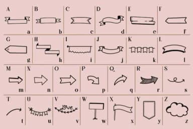 Banner and Arrows by Fox7 — Dingbats Font — thumbnail 2