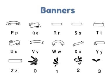 Banners by Nun Sukhwan — Dingbats Font — thumbnail 3
