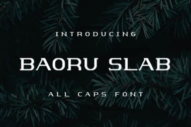 Baoru Slab by lelevien — Slab Serif Font — thumbnail 1