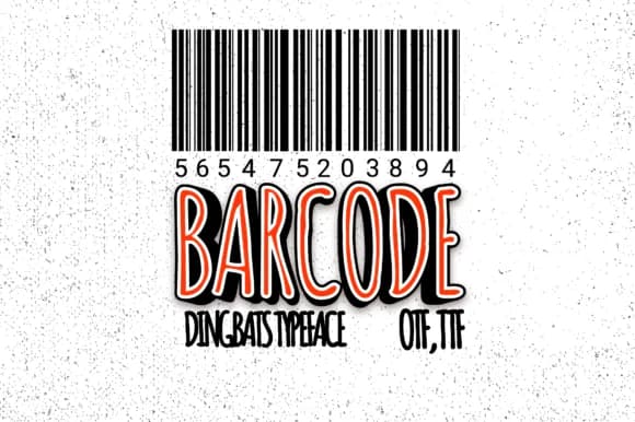 Barcode by Minimalistartstudio — Dingbats Font