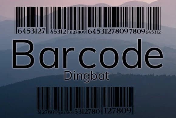 Barcode by vladimirnikolic — Dingbats Font