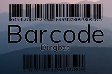 Barcode by vladimirnikolic — Dingbats Font — thumbnail 1