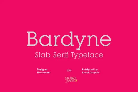 Bardyne by Moreltype — Slab Serif Font