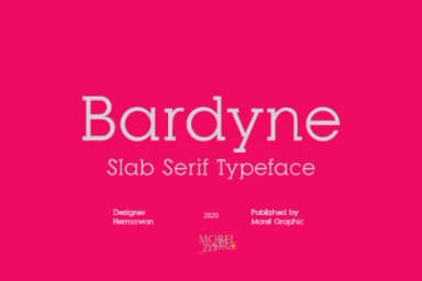 Bardyne by Moreltype — Slab Serif Font — thumbnail 1