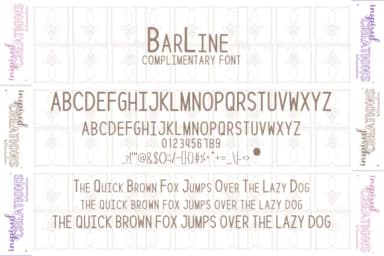 Barline by RancesRein — Dingbats Font — thumbnail 3