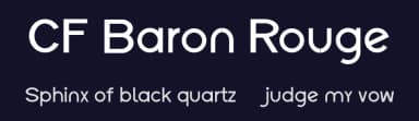 CF Baron Rouge by Cloutierfontes — Sans Serif Font — thumbnail 2