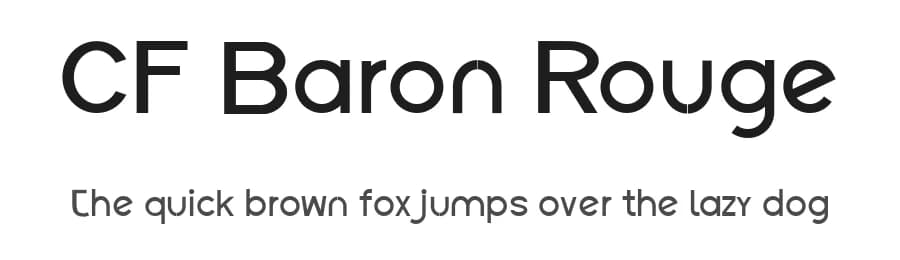 CF Baron Rouge by Cloutierfontes — Sans Serif Font