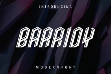 Barridy by prayoga_std — Slab Serif Font — thumbnail 1