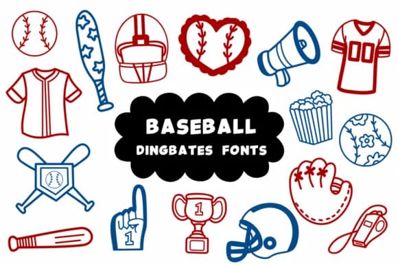 Baseball by Natchuta — Dingbats Font