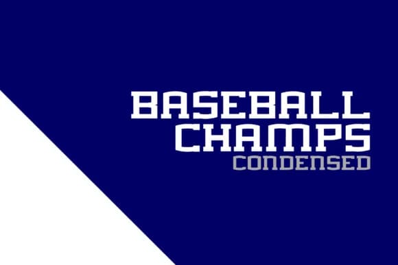 Baseball Champs by Alphabet Agency — Slab Serif Font