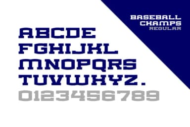 Baseball Champs by Alphabet Agency — Slab Serif Font — thumbnail 2