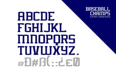Baseball Champs by Alphabet Agency — Slab Serif Font — thumbnail 7