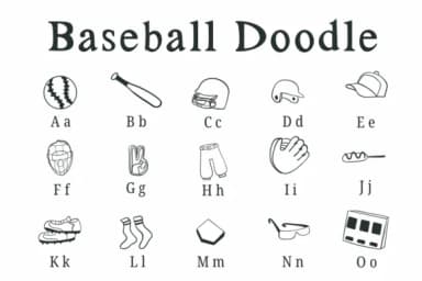 Baseball Doodle by Suphitchaya — Dingbats Font — thumbnail 2