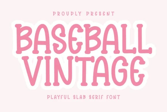 Baseball Vintage by CraftedType Studio — Slab Serif Font