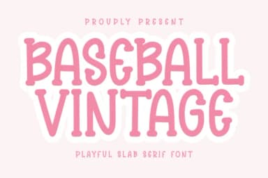 Baseball Vintage by CraftedType Studio — Slab Serif Font — thumbnail 1