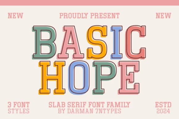 Basic Hope by Darman (7NTypes) — Slab Serif Font