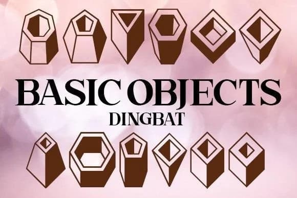Basic Objects by vladimirnikolic — Dingbats Font