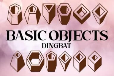 Basic Objects by vladimirnikolic — Dingbats Font — thumbnail 1