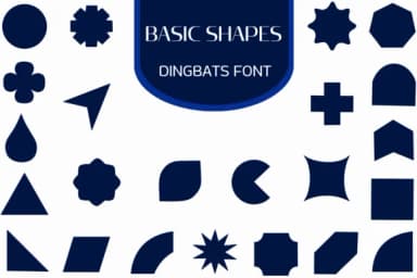 Basic Shapes by Heartcraft Atelier — Dingbats Font — thumbnail 1
