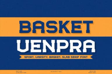 Basket Venpra by qrdesignstd — Slab Serif Font — thumbnail 1