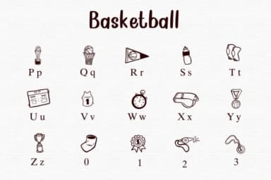 Basketball by Nongyao — Dingbats Font — thumbnail 3